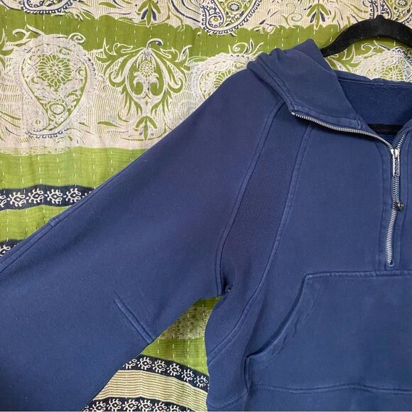 Lululemon Night Sea Scuba Oversized Half-Zip Hoodie Size Extra Small/ Small - Picture 5 of 16